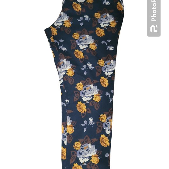 Faded glory pull on floral plus women’s leggings pants 2X - Picture 1 of 5